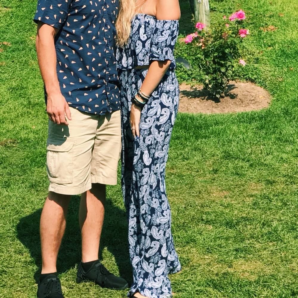 Two piece paisley outfit